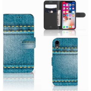 Apple iPhone Xr Wallet Case met Pasjes Jeans