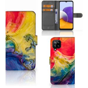 Hoesje Samsung Galaxy A22 4G | M22 Watercolor Dark