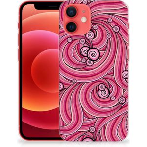 iPhone 12 Mini Hoesje maken Swirl Pink