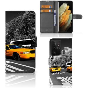 Samsung Galaxy S21 Ultra Flip Cover New York Taxi