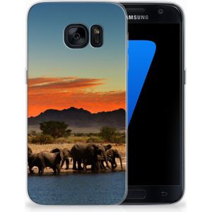 Samsung Galaxy S7 TPU Hoesje Olifanten