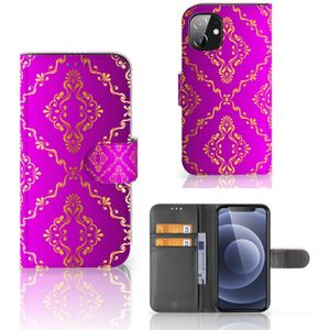Wallet Case Apple iPhone 12 Mini Barok Roze