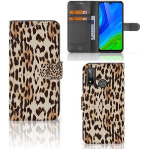 Huawei P Smart 2020 Telefoonhoesje met Pasjes Leopard