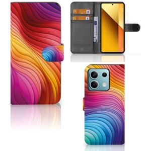 Book Case voor Xiaomi Redmi Note 13 5G Regenboog