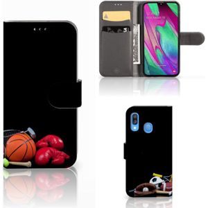 Samsung Galaxy A40 Wallet Case met Pasjes Sports