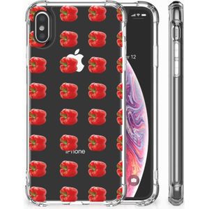 Apple iPhone Xs Max Beschermhoes Paprika Red