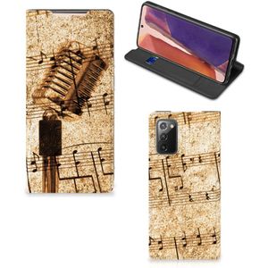 Samsung Galaxy Note20 Stand Case Bladmuziek