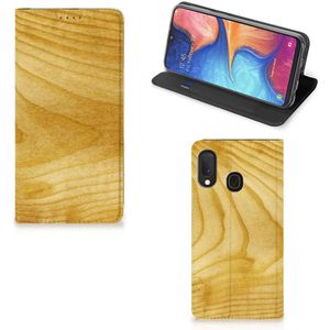 Samsung Galaxy A20e Book Wallet Case Licht Hout