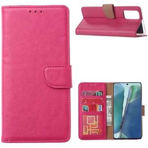 Xiaomi Mi 10 Lite Hoesje Roze met Pasjeshouder