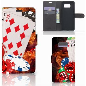 Samsung Galaxy S8 Plus Wallet Case met Pasjes Casino