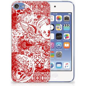 Silicone Back Case Apple iPod Touch 5 | 6 Angel Skull Rood
