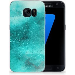 Hoesje maken Samsung Galaxy S7 Painting Blue