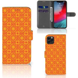 Apple iPhone 11 Pro Max Telefoon Hoesje Batik Oranje