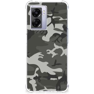 OPPO A77 5G | A57 5G Doorzichtige Silicone Hoesje Army Light
