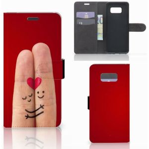 Samsung Galaxy S8 Plus Wallet Case met Pasjes Liefde - Origineel Romantisch Cadeau