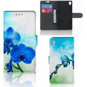 Sony Xperia Z3 Hoesje Orchidee Blauw - Cadeau voor je Moeder