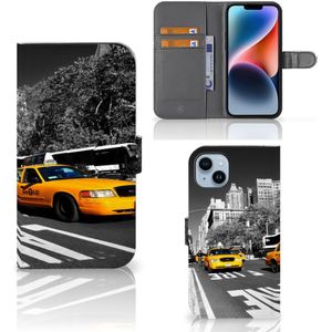 iPhone 15 Plus Flip Cover New York Taxi