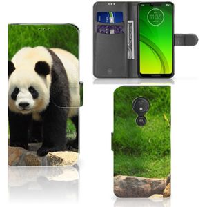 Motorola Moto G7 Power Telefoonhoesje met Pasjes Panda