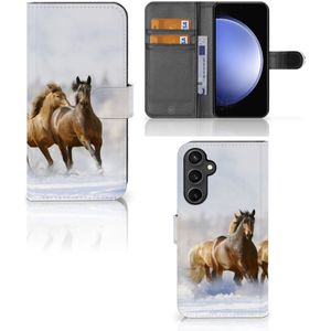 Samsung Galaxy S23 FE Telefoonhoesje met Pasjes Paarden