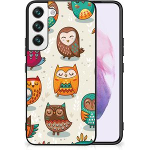 Samsung Galaxy S22 Dierenprint Telefoonhoesje Vrolijke Uilen