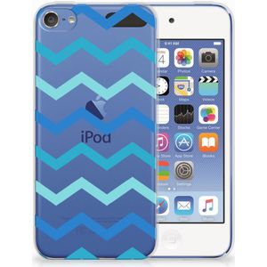 Apple iPod Touch 5 | 6 TPU bumper Zigzag Blauw