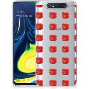Samsung Galaxy A80 Siliconen Case Paprika Red