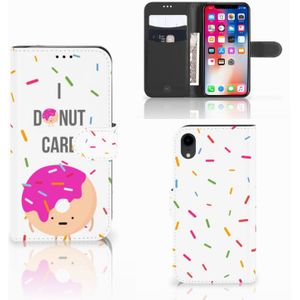 Apple iPhone Xr Book Cover Donut Roze