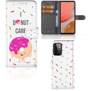 Samsung Galaxy A72 Book Cover Donut Roze