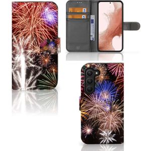 Samsung Galaxy S23 Wallet Case met Pasjes Vuurwerk