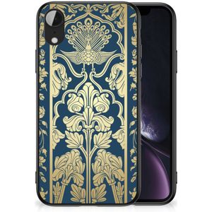 Apple iPhone XR Bloemen Hoesje Beige Flowers