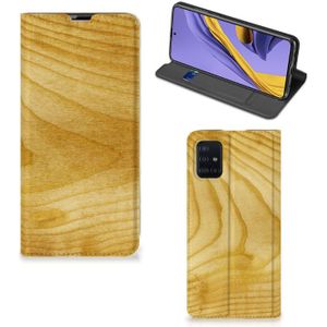 Samsung Galaxy A51 Book Wallet Case Licht Hout