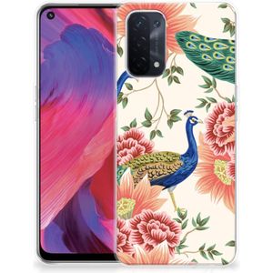 TPU Hoesje voor OPPO A74 5G | A54 5G Pink Peacock