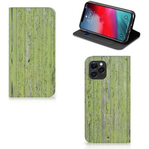 Apple iPhone 11 Pro Book Wallet Case Green Wood