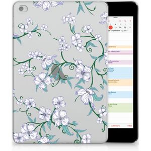 Apple iPad Mini 4 | Mini 5 (2019) Uniek Siliconen Hoesje Blossom White