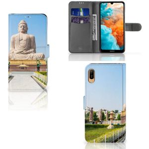 Huawei Y6 (2019) Flip Cover Boeddha