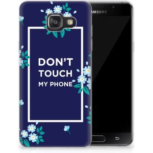 Samsung Galaxy A3 2016 Silicone-hoesje Flowers Blue DTMP