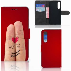 Huawei P30 Wallet Case met Pasjes Liefde - Origineel Romantisch Cadeau