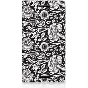 Nokia 2.1 2018 Smart Cover Black Flowers