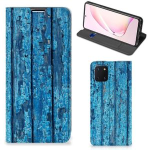 Samsung Galaxy Note 10 Lite Book Wallet Case Wood Blue
