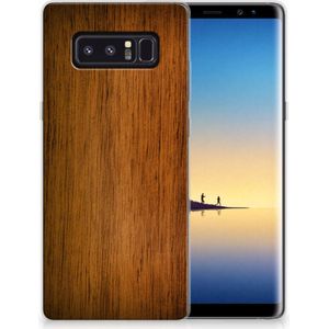 Samsung Galaxy Note 8 Bumper Hoesje Donker Hout