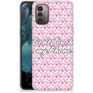 Nokia G21 | G11 Silicone-hoesje Flowers Pink DTMP