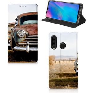 Huawei P30 Lite New Edition Stand Case Vintage Auto
