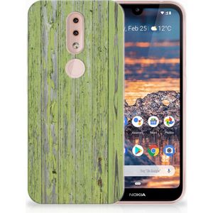 Nokia 4.2 Bumper Hoesje Green Wood