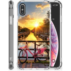 Apple iPhone X | Xs Telefoonhoesje met valbescherming Amsterdamse Grachten