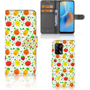 OPPO A74 4G Book Cover Fruits