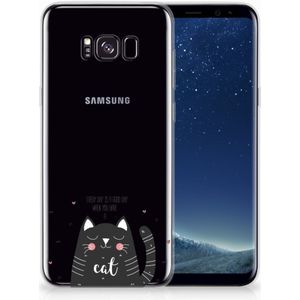 Samsung Galaxy S8 Plus Telefoonhoesje met Naam Cat Good Day