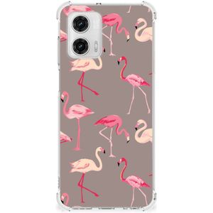 Motorola Moto G73 Case Anti-shock Flamingo