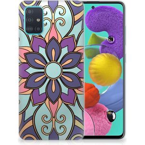 Samsung Galaxy A51 TPU Case Purple Flower