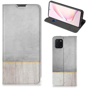 Samsung Galaxy Note 10 Lite Book Wallet Case Wood Concrete