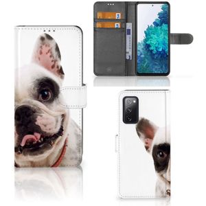 Samsung Galaxy S20 FE Telefoonhoesje met Pasjes Franse Bulldog